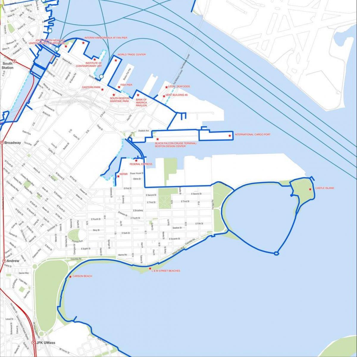 harborwalk Boston hartë