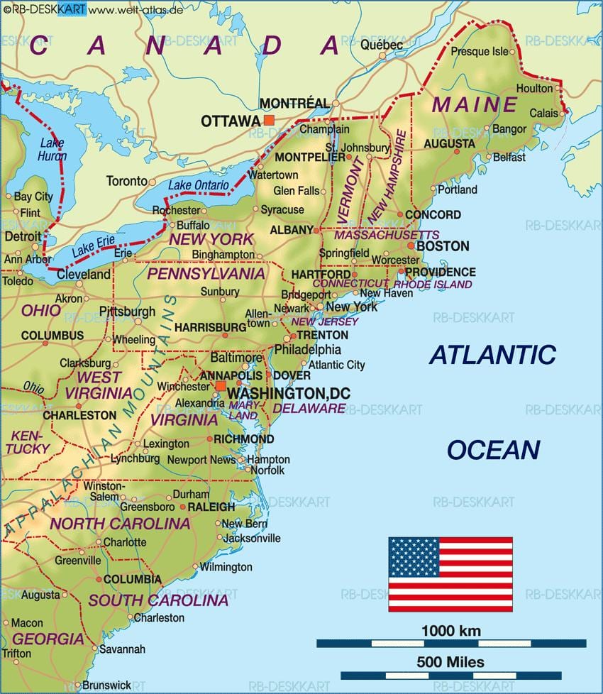 Boston na hartë