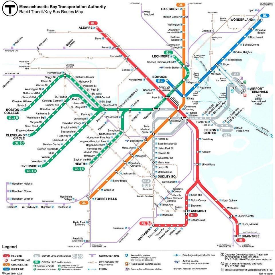 MBTA Boston hartë
