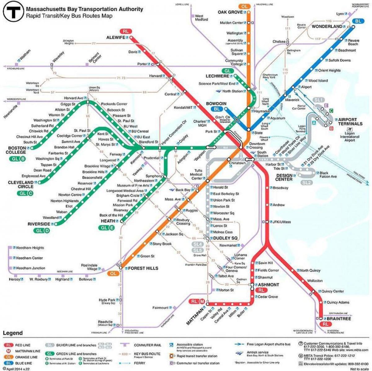 MBTA Boston hartë