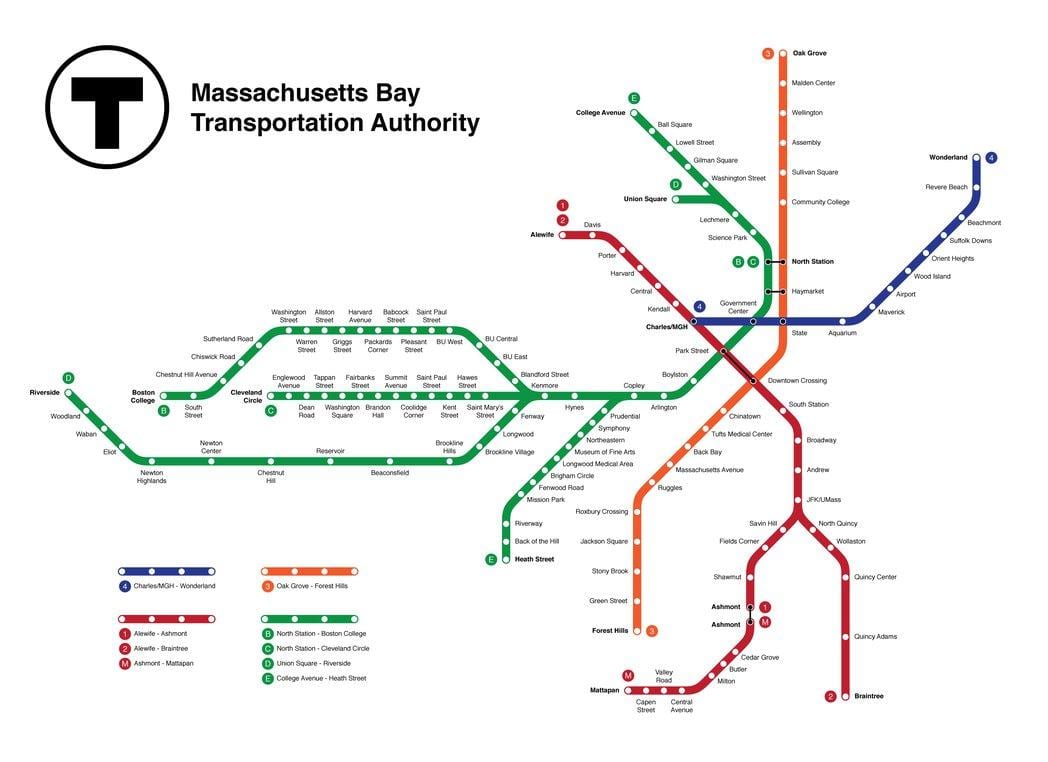 metro Boston hartë