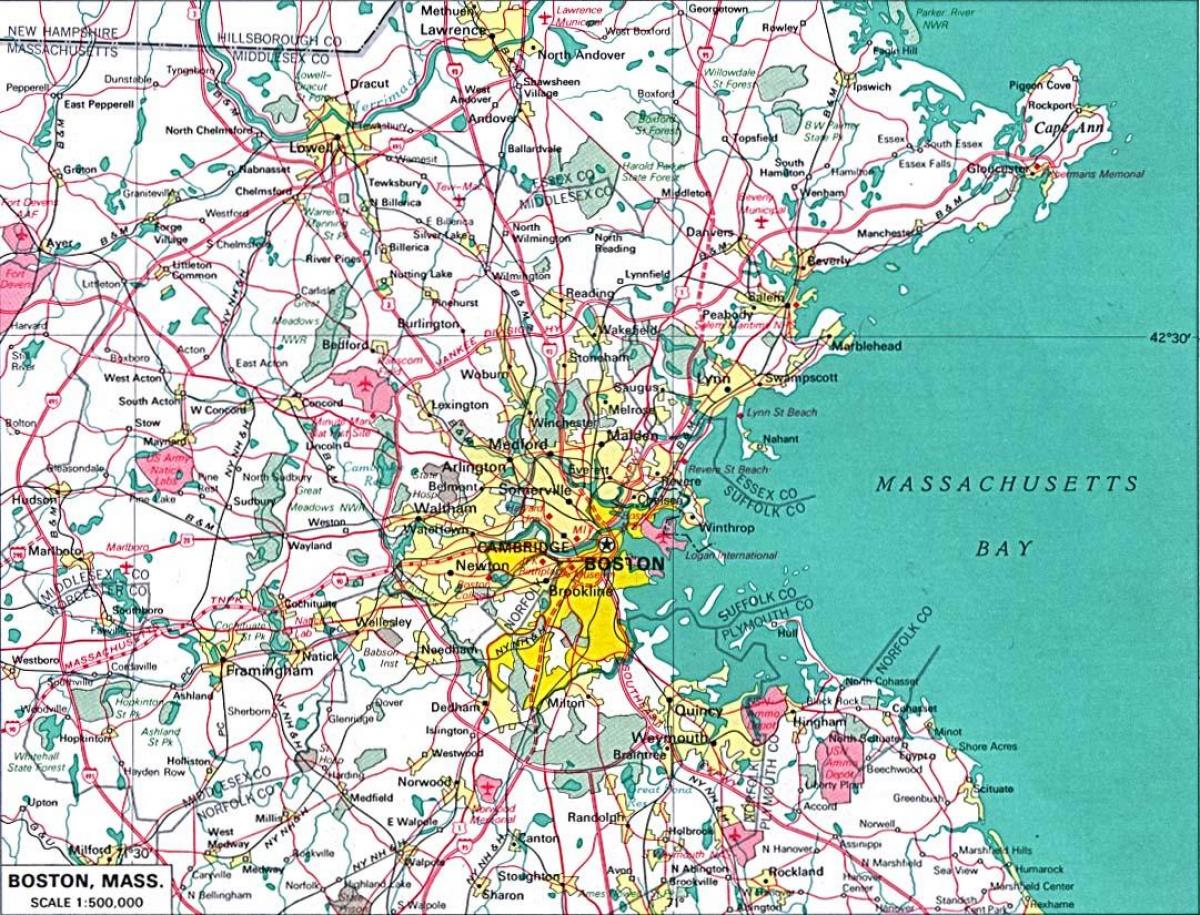 hartë më të madhe në zonën e Bostonit