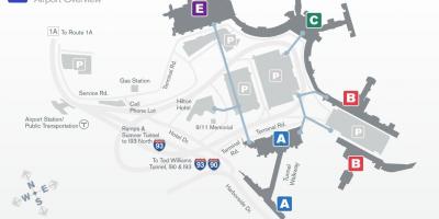 Harta e Logan airport terminal b