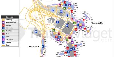 Harta e Boston aeroport