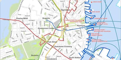 Boston turne në këmbë hartë