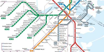 Harta e Boston metro