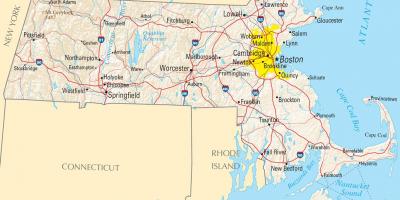 Harta e Boston usa
