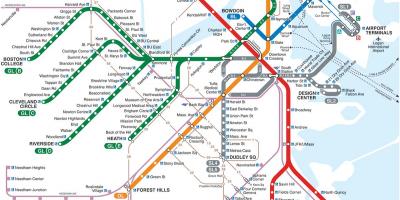 MBTA hartë vijën e kuqe