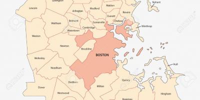 Harta Boston zonë