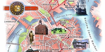 Harta e Boston shteg lirisë
