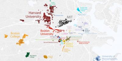 Harta e universitetit Boston